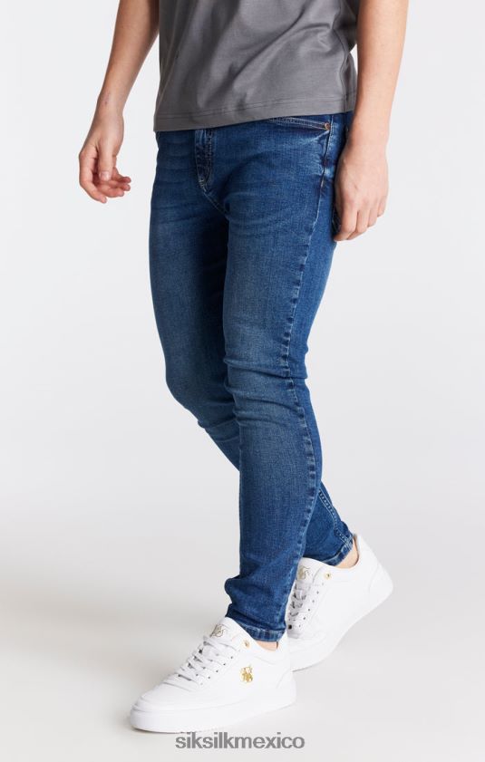 jeans ajustados de mezclilla midstone esencial vestir Niños SikSilk 8TT44N308