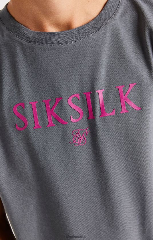 camiseta gris con la marca vestir Niños SikSilk 8TT44N280
