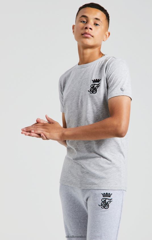 camiseta messi gimnasio gris jaspeado vestir Niños SikSilk x 8TT44N281
