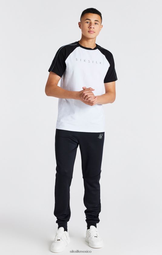 camiseta raglán blanca vestir Niños SikSilk 8TT44N284