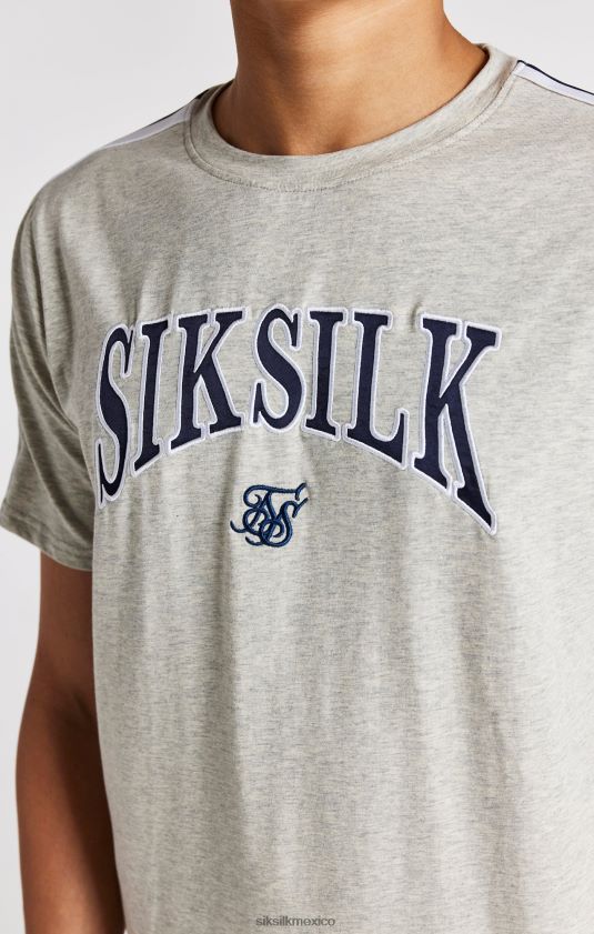 camiseta universitaria gris jaspeado vestir Niños SikSilk 8TT44N283