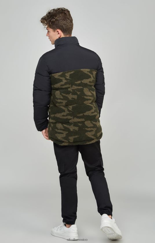 chaqueta acolchada de camuflaje y borreguito vestir Niños SikSilk 8TT44N297
