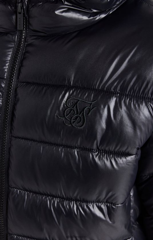 chaqueta burbuja ligera negra vestir Niños SikSilk 8TT44N299