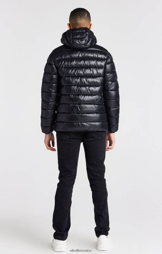 chaqueta burbuja ligera negra vestir Niños SikSilk 8TT44N299