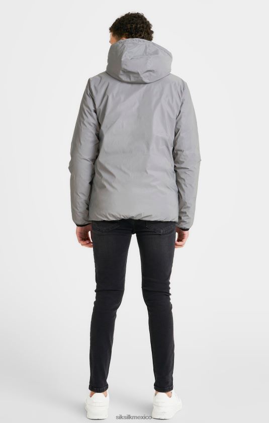 chaqueta burbuja reversible gris vestir Niños SikSilk 8TT44N298