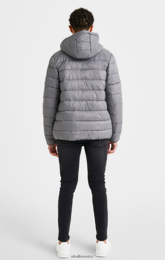 chaqueta burbuja reversible gris vestir Niños SikSilk 8TT44N298