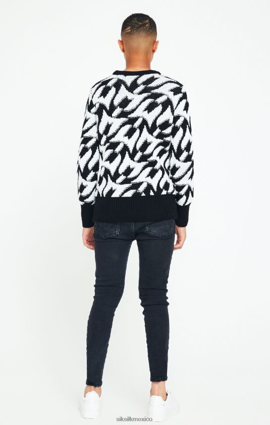 jersey de punto grueso negro messi vestir Niños SikSilk x 8TT44N286