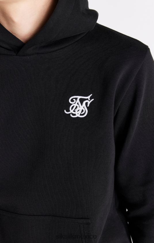sudadera con capucha negra Essentials vestir Niños SikSilk 8TT44N290