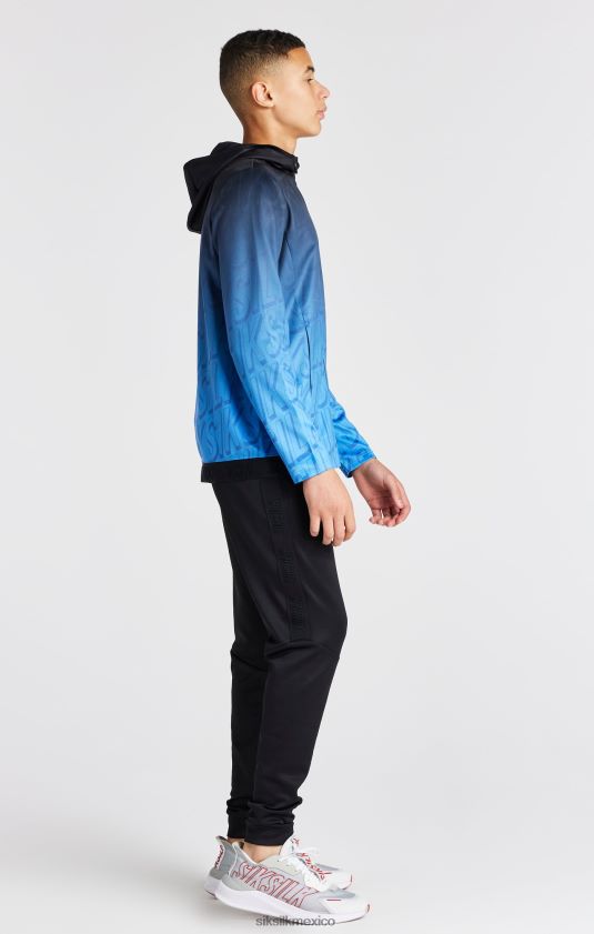 sudadera con capucha y cremallera azul desteñida vestir Niños SikSilk 8TT44N293