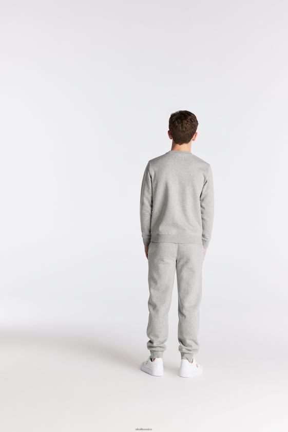 sudadera gris jaspeado esencial vestir Niños SikSilk 8TT44N289
